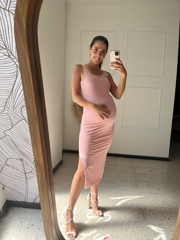Vestido de maternidad, Olivia rosa rayitas