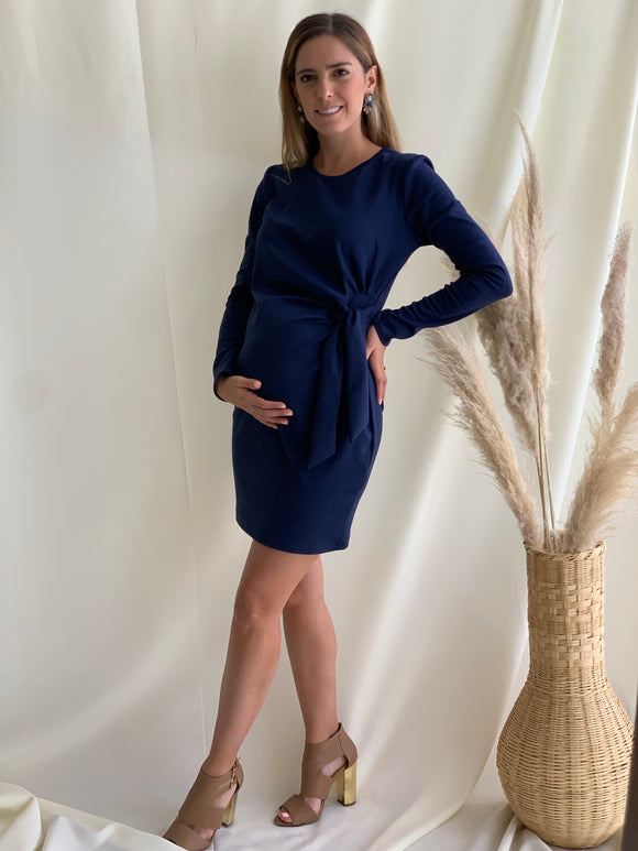 Vestido de maternidad, Camila azul marino CH, M y XG