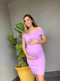 Vestido de maternidad, lila viridiana