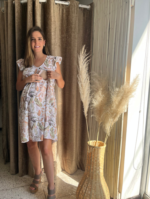 Vestido de maternidad y lactancia, Bertha Otoño
