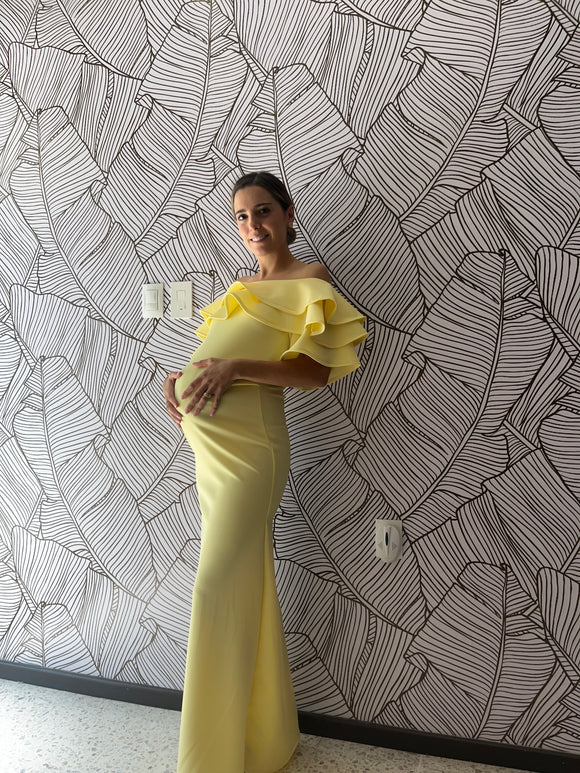 Vestido de maternidad, Alejandra amarillo