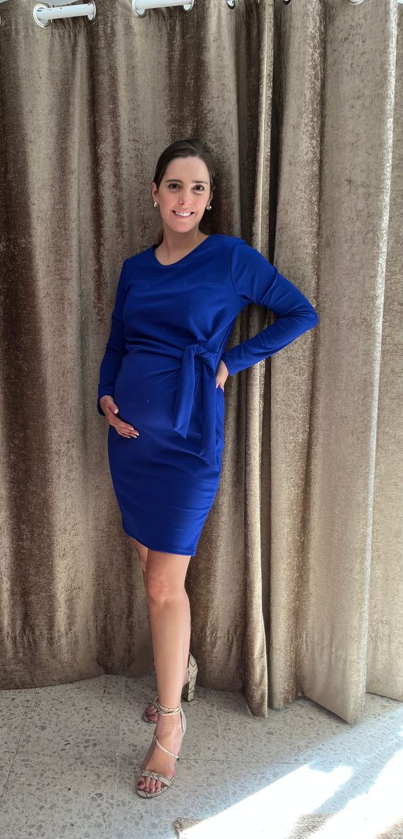 Vestido de maternidad, Camila azul imperial
