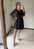 Vestido maternidad y lactancia Romina Negro