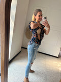 Ruth mangas Adri, florecitas azules