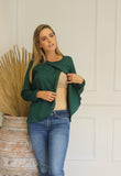 Blusa de lactancia, Diana verde mangas largas