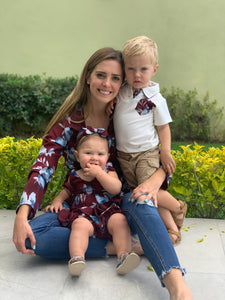 Matching guinda con blusa