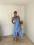 Vestido de maternidad Carlota azul madrid