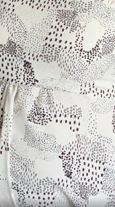 Tela blanca con negro Polyester