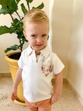 Matching blanco flores
