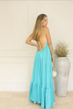 Vestido de maternidad Elisa, aqua