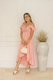 Vestido de maternidad y lactancia, Carlota rosa