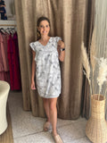 Vestidos negro con blanco, matching
