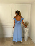 Vestido de maternidad Carlota azul madrid