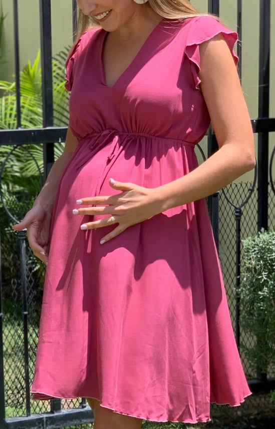 Tela Rayón rosa quemado