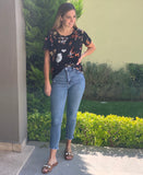 Blusa de lactancia, Esme negra pajaritos