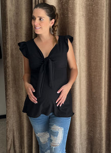 Blusa de maternidad y lactancia Brescia negra