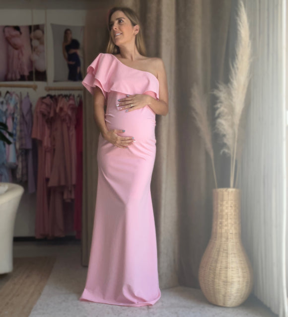 Vestido de maternidad Astrid, Rosado claro