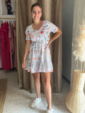 Vestido de maternidad y lactancia, Hanna flores pasteles